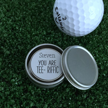 Personalised ‘You Are Tee Riffic’ Golf Ball Marker, 2 of 2