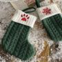 Mini Knitted Red Pet Stocking, thumbnail 3 of 3