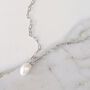 The Statement Pearl Necklace, Silver, thumbnail 1 of 5
