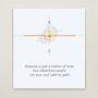 Find Your Way Compass Keepsake Bracelet, thumbnail 3 of 9