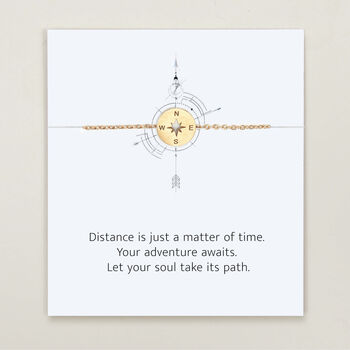Find Your Way Compass Keepsake Bracelet, 3 of 9