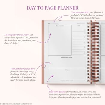 Personalised Student Undated Planner | Mocha, 7 of 8