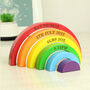 Personalised Rainbow Stacking Toy And Ornament, thumbnail 3 of 5