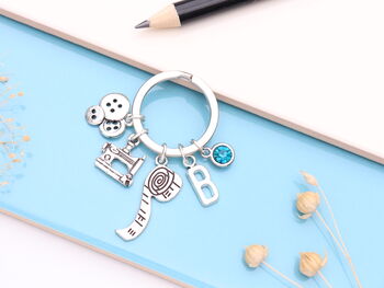 Personalised Sewing Keyring Seamstress Thank You Gift, 6 of 12