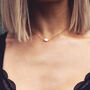 Lena. White Opal Gold Plated Sterling Silver Necklace, thumbnail 2 of 5