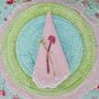 Pair Of Scalloped Embroidered Pink Linen Napkins, thumbnail 4 of 10