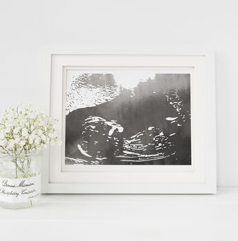 Personalised Pregnancy Ultrasound Foil Print, 3 of 5