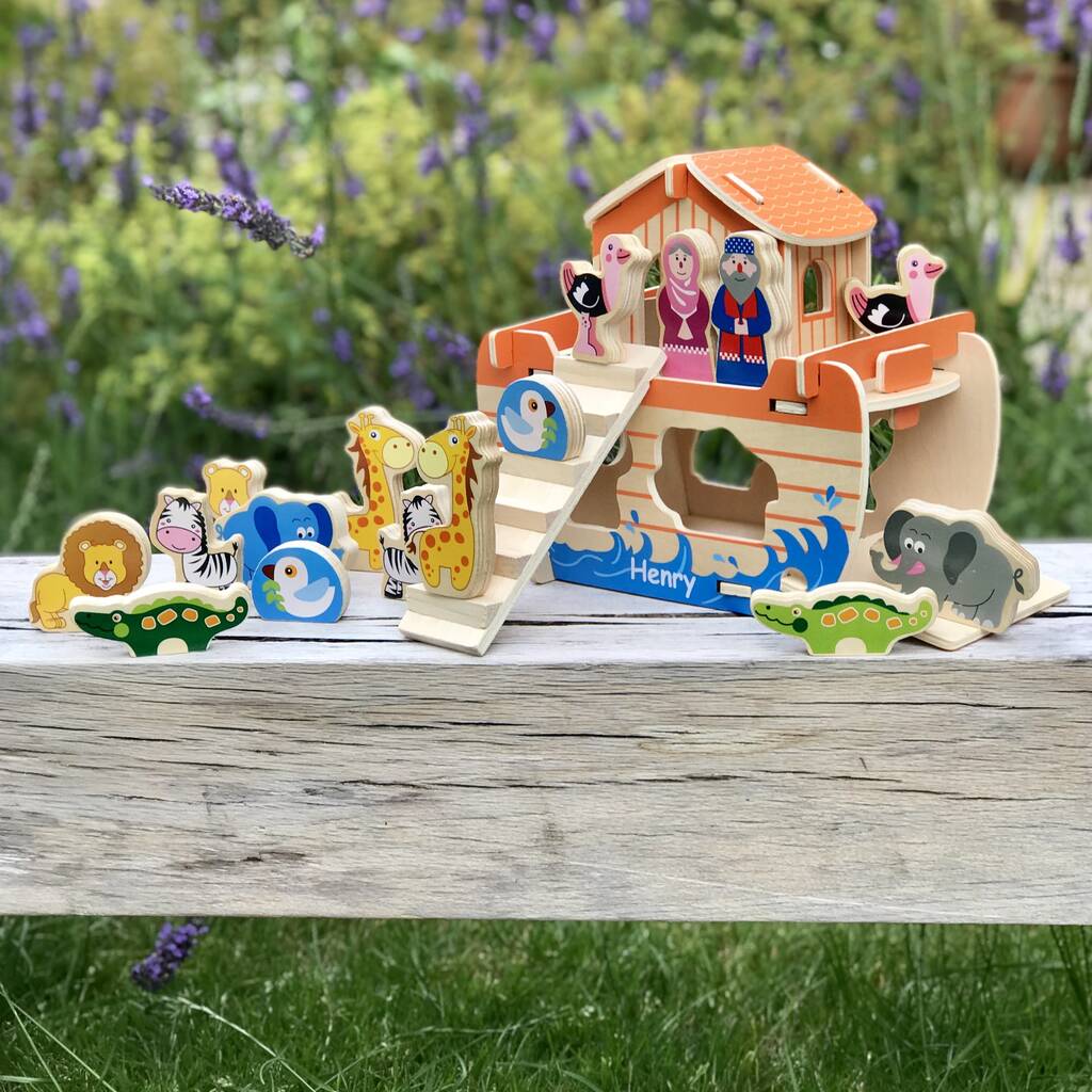 Personalised Noah's Ark Construction Game By Harmony at Home Boutique