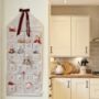 Personalised Beige Gingham Advent Calendar Velvet Bow, thumbnail 11 of 12