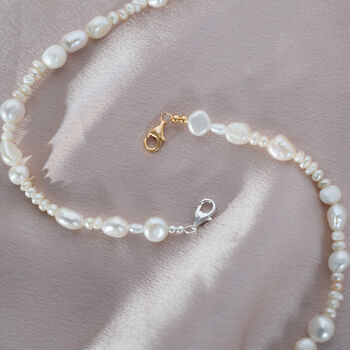 Irregular Pearl Necklace, 3 of 9
