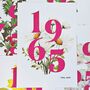 Personalised Birth Flower Date Print, thumbnail 5 of 7