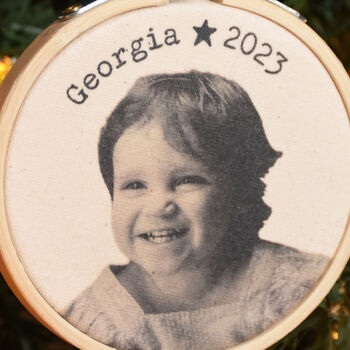 Personalised Children's Photo Christmas Decoration, 3 of 4