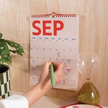2025–2026 Mid Year Calendar | Simply Bright | July Start | A4, 2 of 8