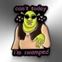 Can't Today I'm Swamped Enamel Lapel Pin, thumbnail 3 of 8