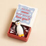 Tiny Matchbox Ceramic Penguin Token, thumbnail 1 of 3