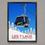Les Seven Laux Ski Resort Poster, thumbnail 1 of 6