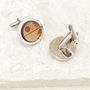 Personalised Wooden Death Star Cufflinks, thumbnail 1 of 2