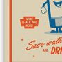 Make Time For Wine Retro Wall Art Poster Print, thumbnail 3 of 3