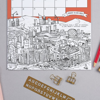 2025 City Illustrations Calendar, 3 of 5