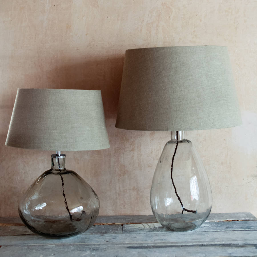 glass table lamp by nkuku | notonthehighstreet.com