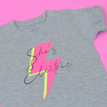 'She's Electric' Kids T Shirt, 4 of 5
