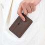 Personalised Handcrafted Slim Leather Cardholder, thumbnail 9 of 11