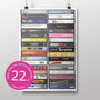 22nd Birthday, 2004 Music Print Personalised Gift, thumbnail 1 of 9