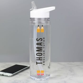 Personalised Teacher Water Bottle, 2 of 2