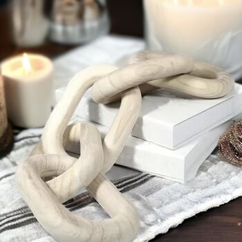 Nordic Wooden Link Chain Decor, 4 of 12