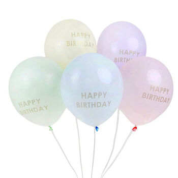Pack Of 10 Pastel Balloons, 3 of 4