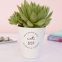 New Home Est. Personalised Plant Pot, thumbnail 5 of 6