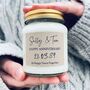 Personalised Anniversary Handmade Scented Soy Candle, thumbnail 1 of 6