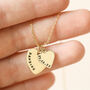 Personalised Double Heart Charm Necklace, thumbnail 3 of 12