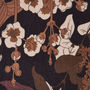 Deco Blooms Black Velvet Scarf, thumbnail 3 of 3