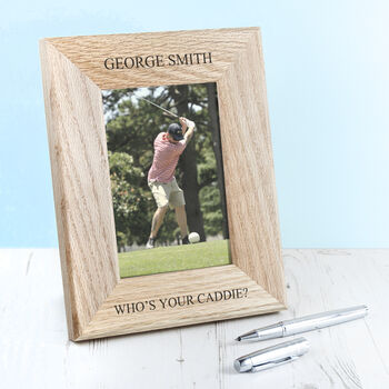Personalised Solid Oak Photo Frame, 6 of 6