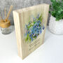 Personalised Forget Me Not Giant Wooden Block 21cm X 15cm, thumbnail 5 of 7