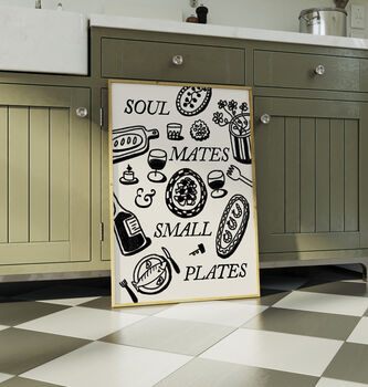 Food Print | Soul Mates And Small Plates Poster, 5 of 9
