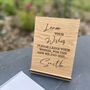 Personalised Leave Your Wishes Wooden Wedding Sign, thumbnail 1 of 2