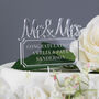Personalised Mr And Mrs Wedding Cake Topper, thumbnail 3 of 3