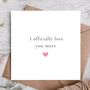 Cute Valentines Day Card | Card For Wife, thumbnail 1 of 3