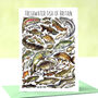Freshwater Fish Of Britain Greeting Card, thumbnail 1 of 7