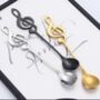 Stainless Steel Musical Note Coffee Spoon, thumbnail 1 of 6