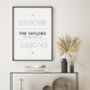 The Coordinates Of Us Personalised Print, thumbnail 2 of 8