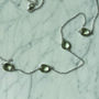 Gem Necklace Silver And Green Amethyst, thumbnail 2 of 3