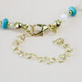Turquoise And White Bead Necklace, thumbnail 3 of 3