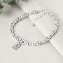 Maisie, Sterling Silver Initial Bracelet, thumbnail 3 of 4