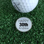 Personalised Happy 30th Birthday Golf Ball Marker, thumbnail 1 of 4