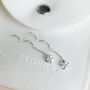 Sterling Silver Flower Spiral Threader Earrings, thumbnail 1 of 6