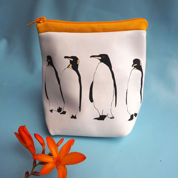 Penguins Soft Leather Purse, 3 of 7