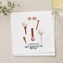 50th Birthday Golf Handkerchief Pair– Personalised “Fif Tee And Still On Par” Gift, thumbnail 3 of 7